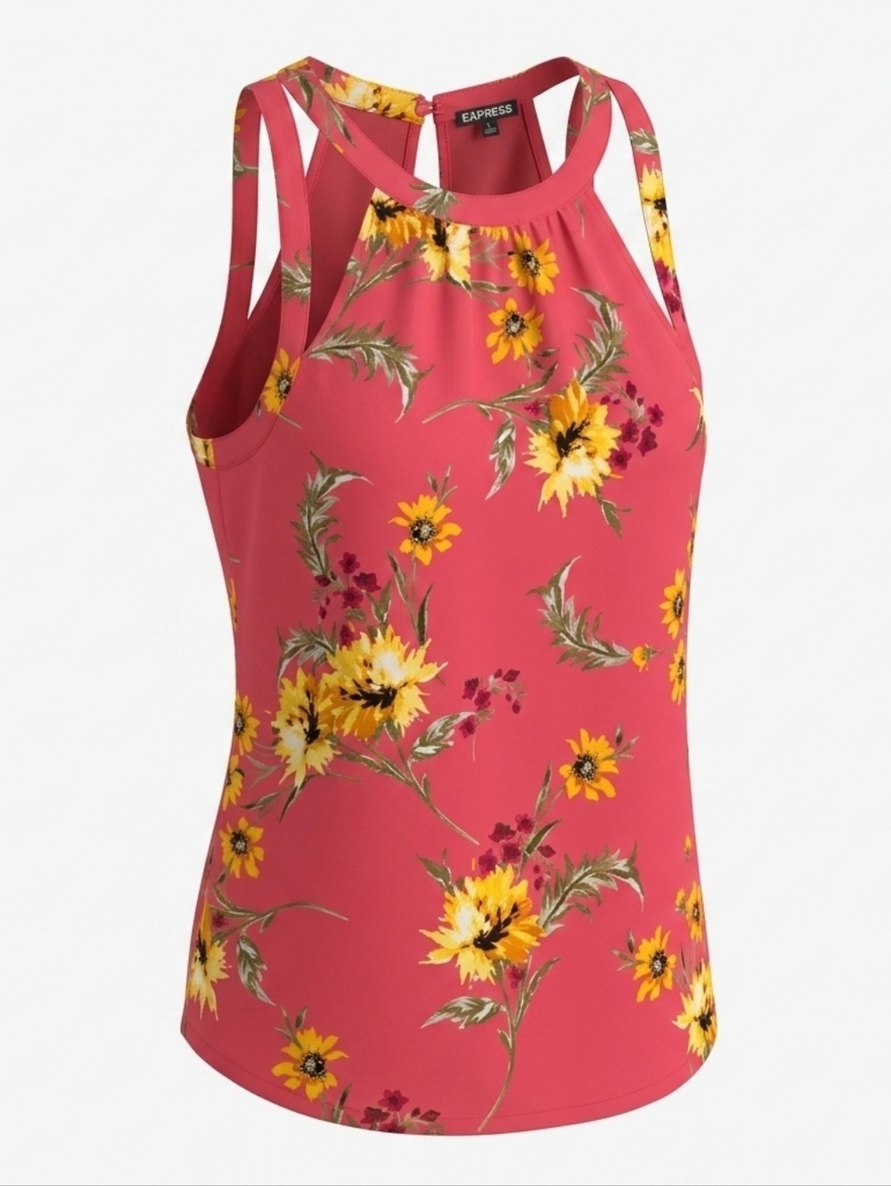 Express Sleeveless Floral Blouse Medium NWT Work Office Chic Top